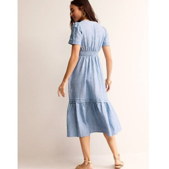Boden Blue Midi Dress - Picture 3 of 7